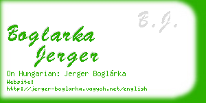boglarka jerger business card